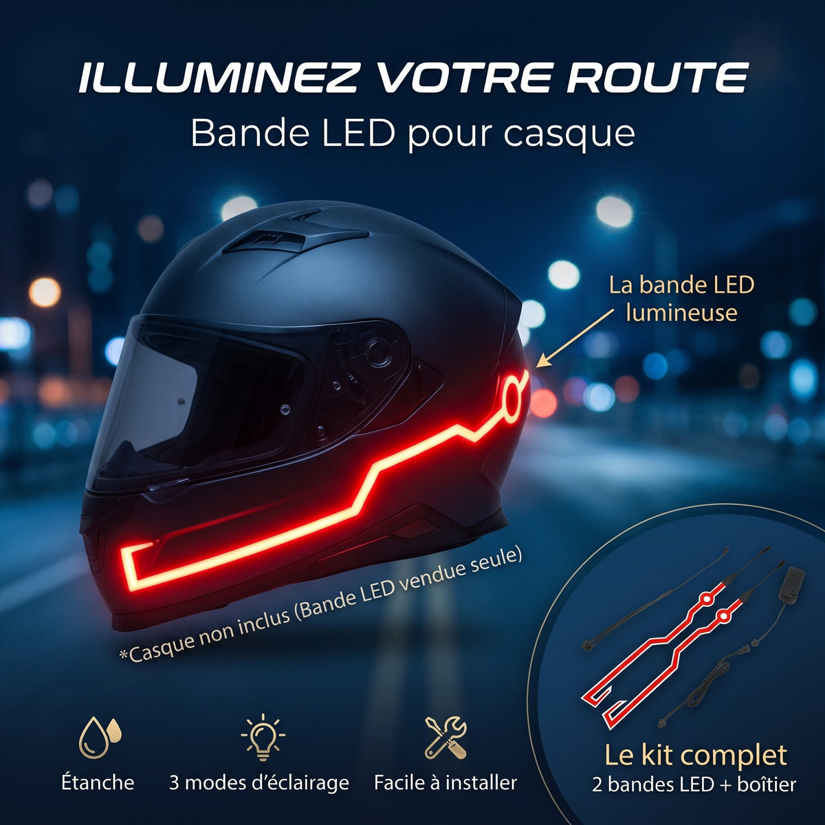 LED Casque