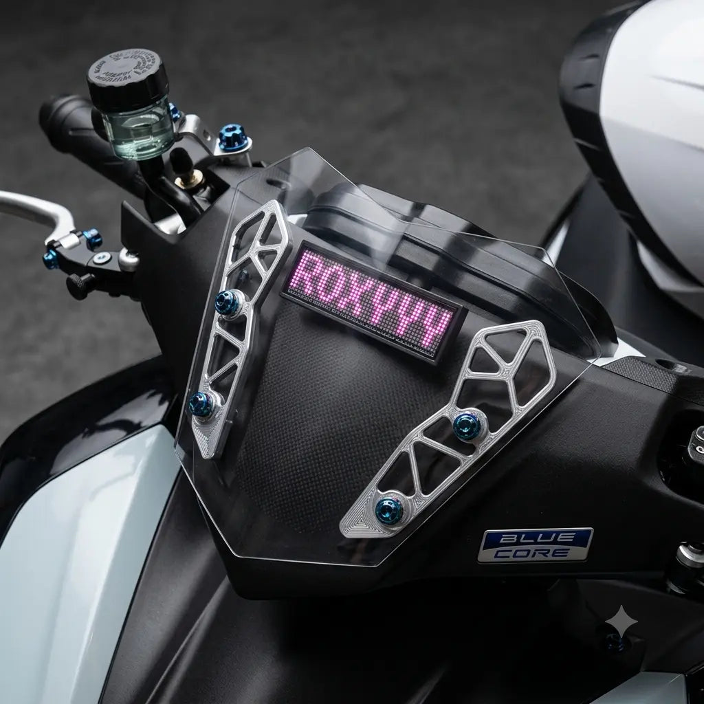 Badge LED Connecté pour Moto sn