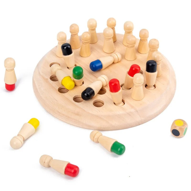 ✨Cadeaux pour enfants🎁Jeu d'échecs en bois Memory Match Stick