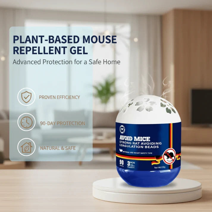 Répulsif pour souris d'intérieur à base de plantes Gel lent